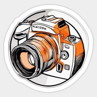 Vintage Camera Artwork for Photography Enthusiasts No. 862 Sticker